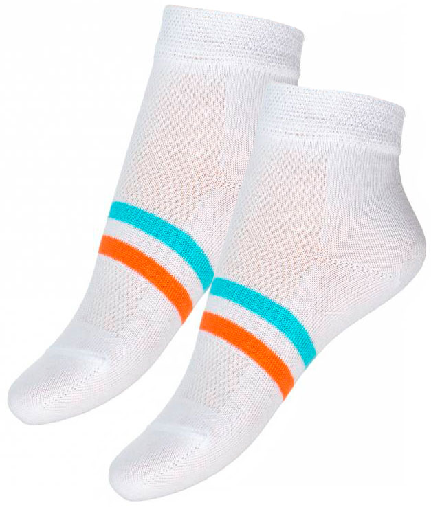 Носки детские Para socks N1D56 белый, бирюзовый,оранжевый 12