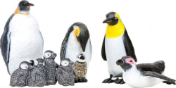 Набор фигурок животных серии Мир морских животных Семья пингвинов, 5 предметов Основная
