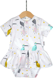 Боди-платье Baby Boom колибри на сером 74