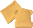 Комплект 2 предмета Пикколино KiDi kids, от 3 до 6 месяцев, р. 42-44, шапка, снуд, горчица