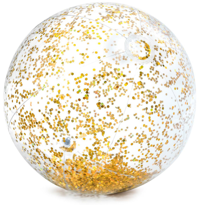 Пляжный мяч Intex Прозрачный блеск 71 см