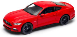 Машинка Welly Ford Mustang GT 2015, 1:24, красная