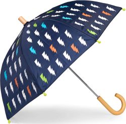 Зонт Hatley синий с молниями