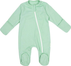 Комбинезон (слип) на молнии детский AMAROBABY Fashion, зеленый, р.62