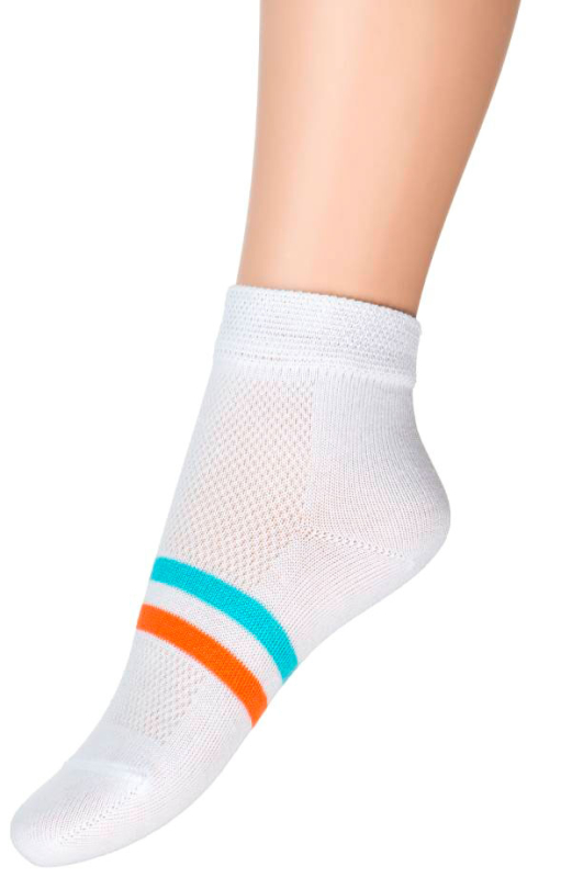 Носки детские Para socks N1D56 белый, бирюзовый,оранжевый 12