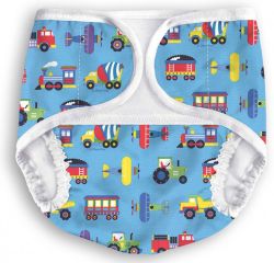 Multi-diapers подгузники-трусики с карманом для вкладыша, размер В (4-9 кг) Машинки