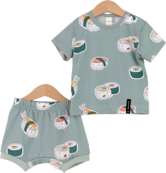 Детский комплект, футболка и шорты, рисунок суши, р. 86, КД425/2-К
