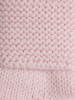 Пинетки вязаные с помпоном Luxury Baby розовые 0-3 месяцев