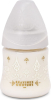 Бутылочка с силиконовой круглой соской Suavinex Haute Couture New 150 мл 0+ белый