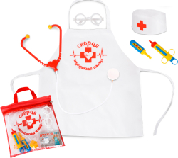 Игрушка детская набор ПК Лидер Доктор в сумочке 6 предметов