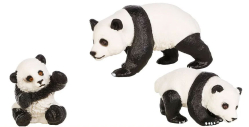 Набор фигурок животных Masai Mara серии Мир диких животных Семья панд, 3 предмета, панда мама и 2 детеныша