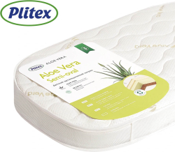 Матрац детский Plitex Aloe vera Semi-oval 119х60х11 см